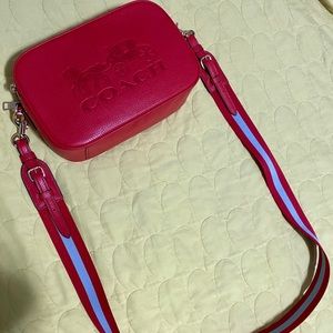 Red Coach Crossbody Bag